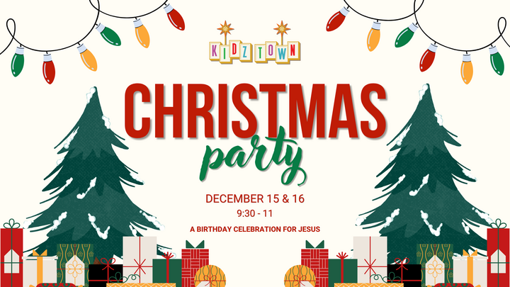 Kidz Town Christmas Party logo