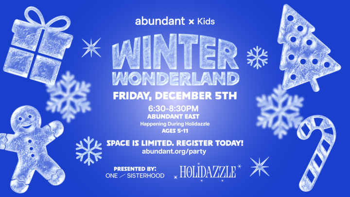 Abundant Kids Winter Wonderland logo