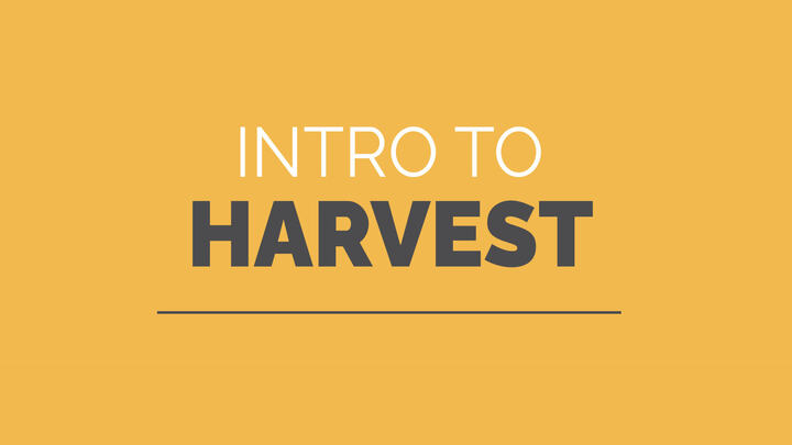 Intro to Harvest logo