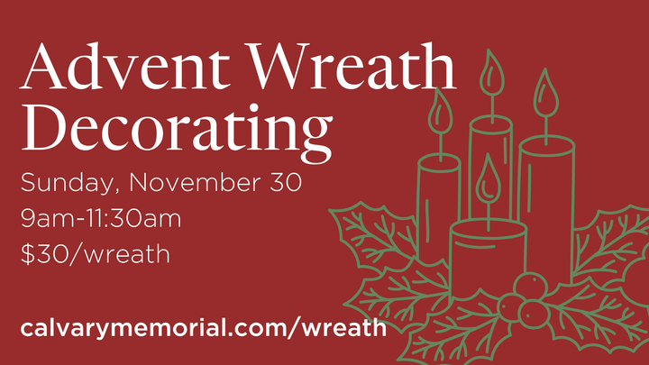 Advent Wreath Making Event logo