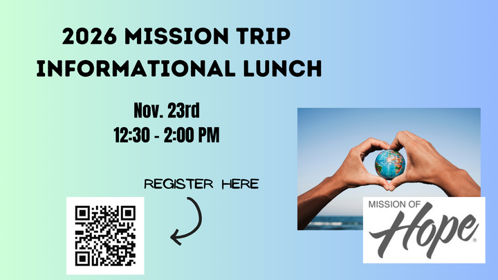 2026 Mission Trip Informational Lunch logo