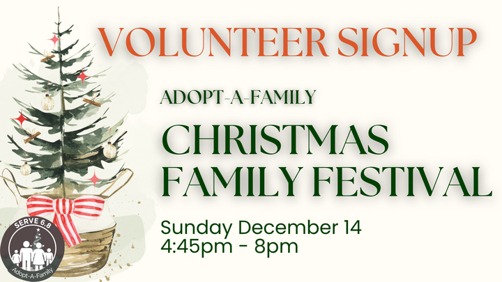 2025 Christmas Family Festival: Volunteers & Donations logo