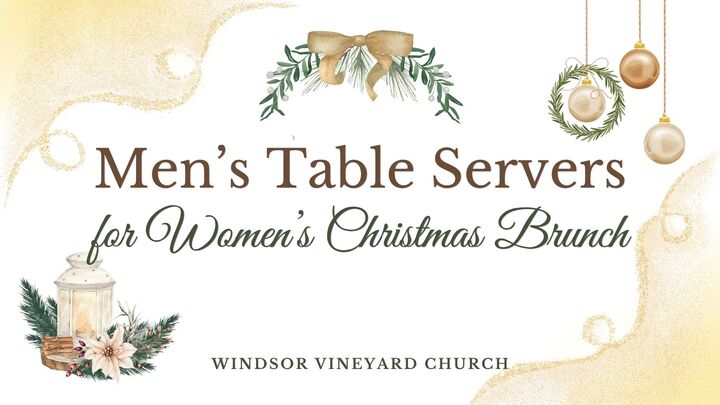 Men's Sign Up - Table Server for Women's Christmas Brunch logo