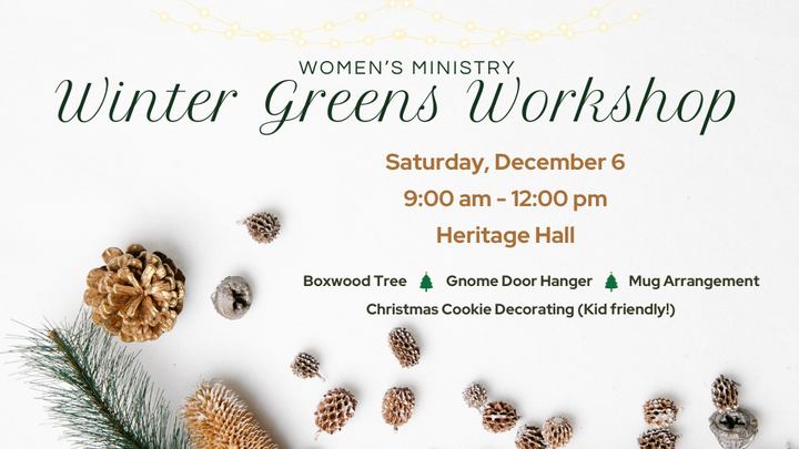 Women's Winter Greens Workshop 2025 logo