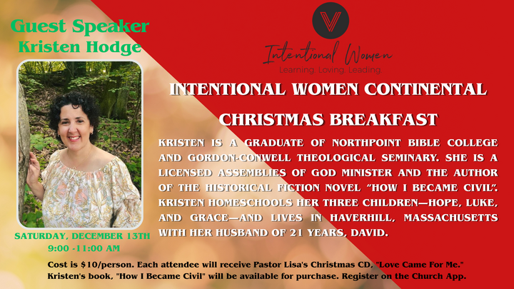 INTENTIONAL WOMEN CONTINENTAL CHRISTMAS BREAKFAST logo