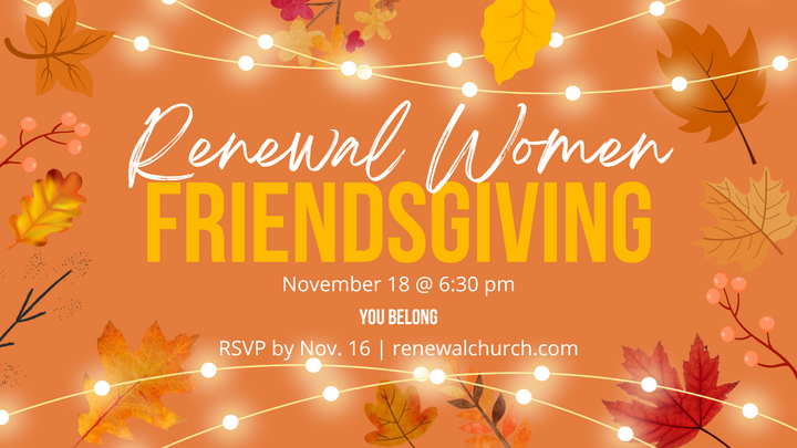 Renewal Women Friendsgiving logo