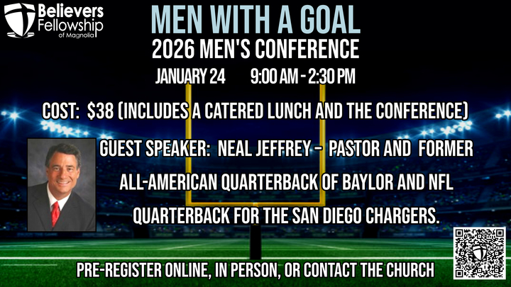 2026 Men's Conference - Men With A Goal logo