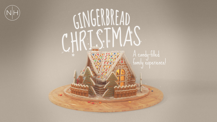Gingerbread Christmas logo