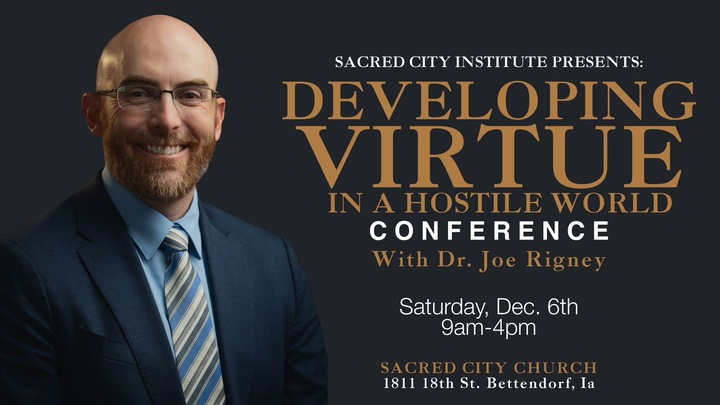 Developing Virtue in a Hostile World Conference logo