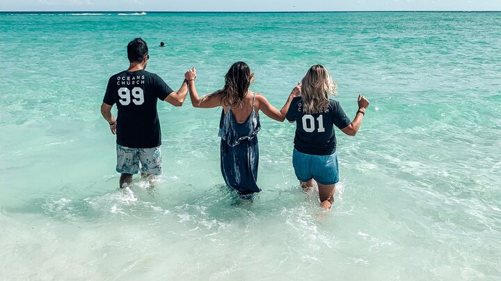 January New Year's Day Beach Baptism logo