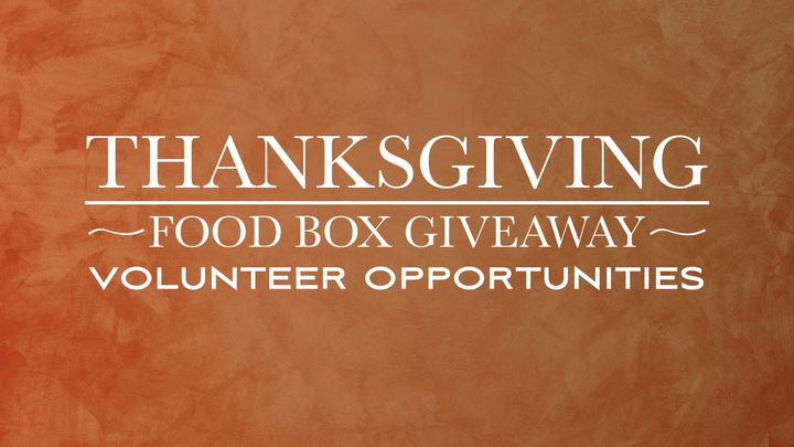 Volunteer for Thanksgiving Box Giveaway logo