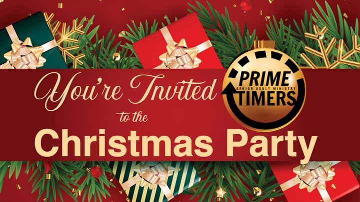 Prime Timers Christmas Party logo