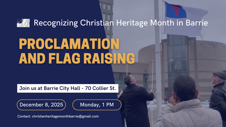 Christian Heritage Month Proclamation and Flag Raising logo