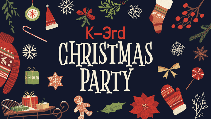 K-3rd Christmas Party logo