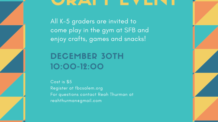 Kinder- 5th Grade Open Gym & Crafts logo image