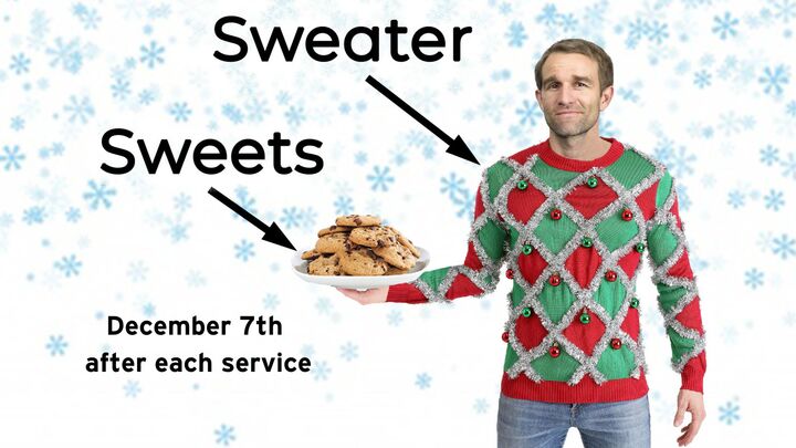 Sweater & Sweets Sunday logo