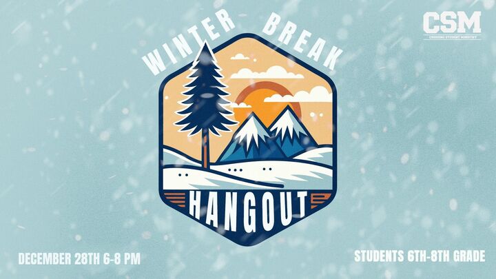 CSM Winter Break Hangout logo