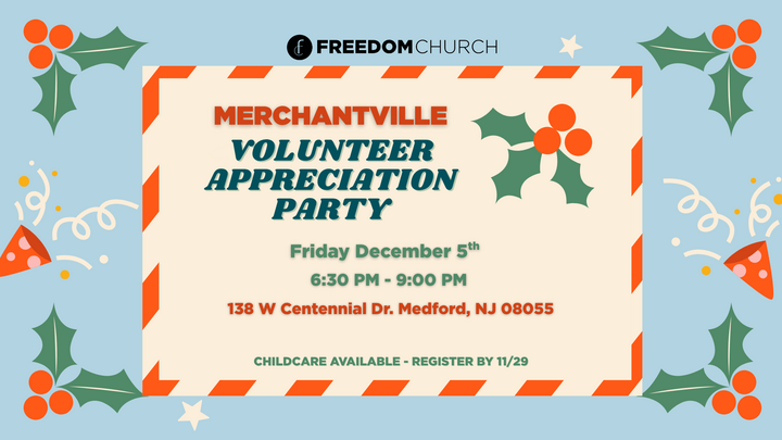 Merchantville Volunteer Appreciation Party logo