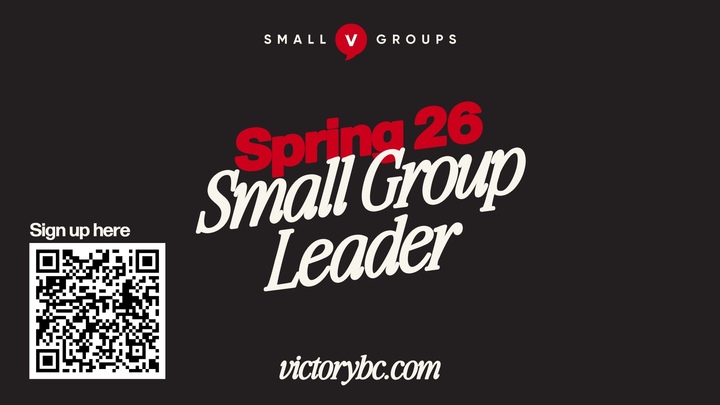 Spring 2026 Small Group Leader Application logo