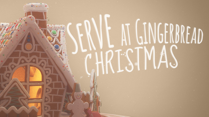Serve at Gingerbread Christmas logo