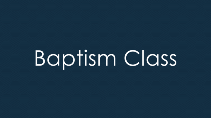 Baptism Class 2026 logo
