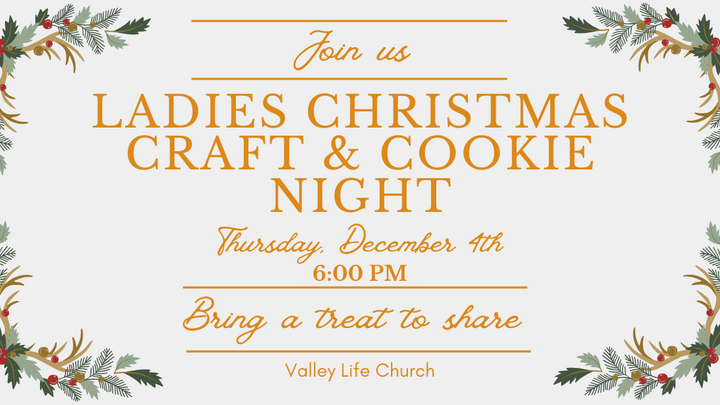 Christmas Craft and Cookie Night logo
