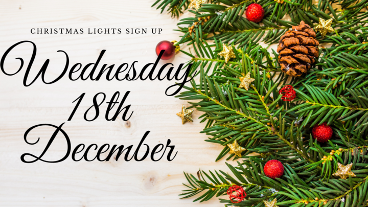 Christmas Lights Sign Up - 18th December logo image