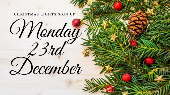 Christmas Lights Sign Up - 23rd December logo image