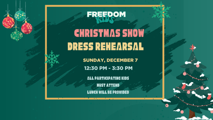 Merchantville Freedom Kids Christmas Show Dress Rehearsal logo