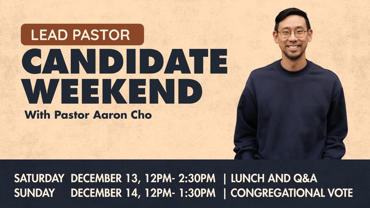 Lead Pastor Candidate Weekend Lunch logo