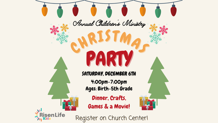 Risen Life Kids Christmas Party logo