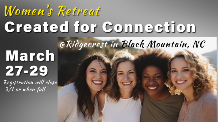 Women's Retreat: Created for Connection logo