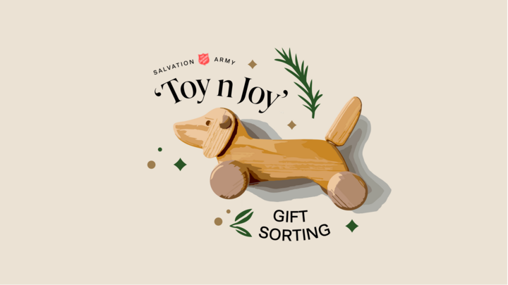 Toy n Joy Gift Sorting at The Salvation Army logo