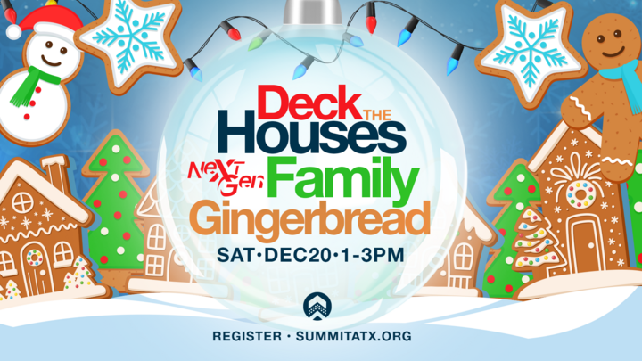 Deck the Houses NextGen Family Gingerbread Event! logo