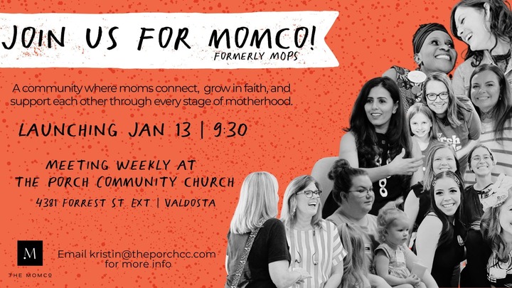 The MomCo (formerly MOPS) @The Porch logo