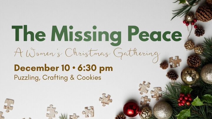 The Missing Peace - Women's Christmas Gathering logo