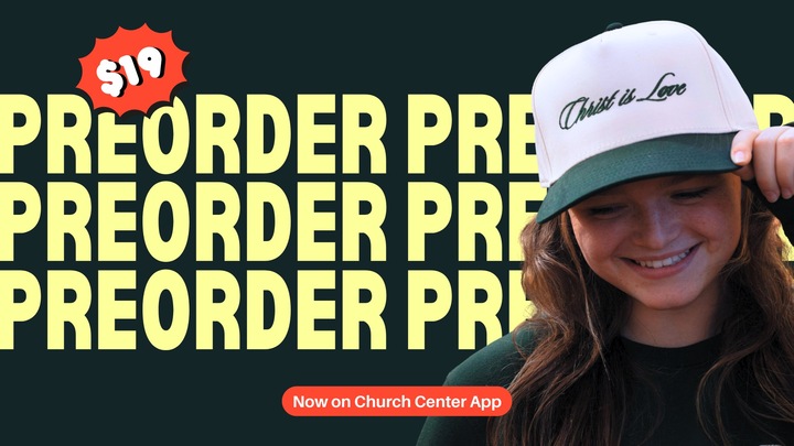 Christ is Love - Forest Green Hat logo