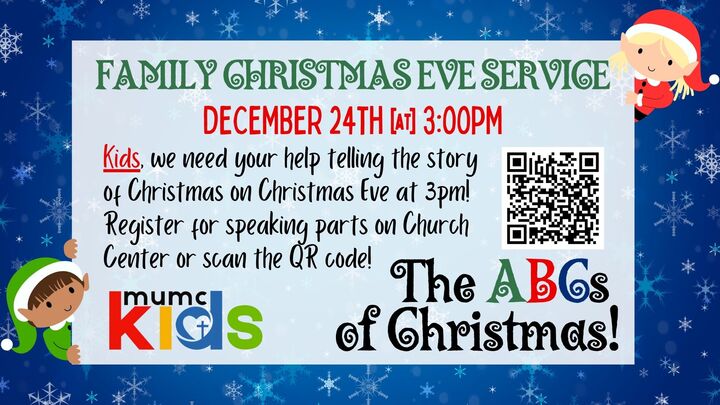 Family Christmas Eve Worship - 3pm logo