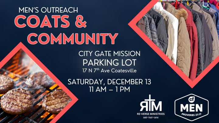Men’s Outreach: Coats & Community at City Gate logo