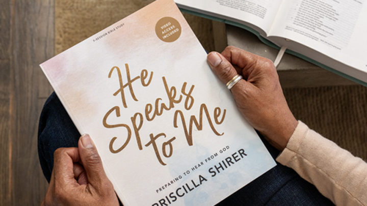 Women's Study He Speaks to Me - Priscilla Shirer logo