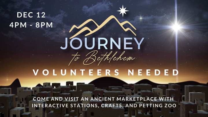 Journey to Bethlehem: Volunteer Sign-Ups logo
