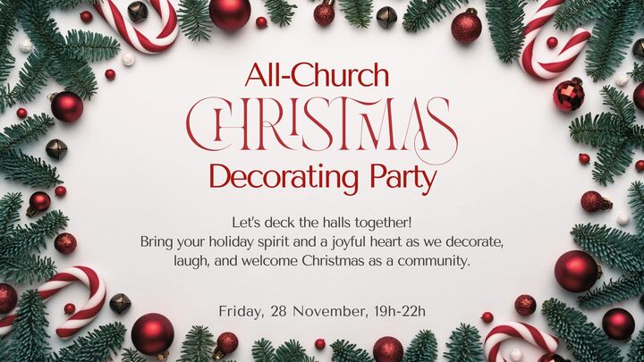 All-Church Christmas Decorating Party logo