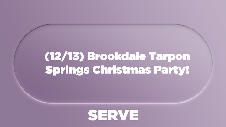 #35 (12/13) Brookdale Tarpon Springs Christmas Party  logo