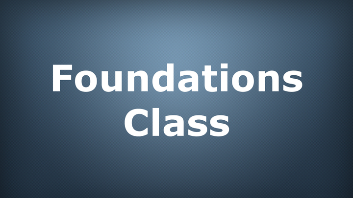 Foundations: Both sessions required (1/4 and 1/11)) logo