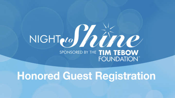 Night To Shine - Honored Guest Registration (No Parents) logo
