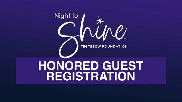 Night To Shine - Honored Guest Registration logo