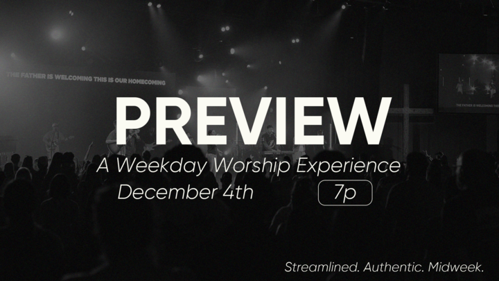 "Preview" Thursday Night Service logo