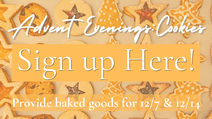 Advent Evenings: Cookie Signup logo