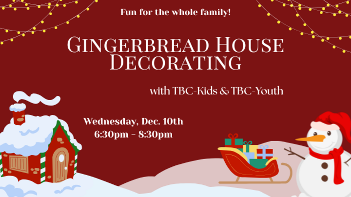 2025 Gingerbread House Decorating Party logo