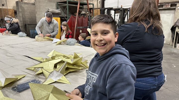 Christmas Float Decorating Party logo